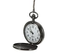 ifundom Hanging Pocket Watch Necklace Watch Quartz Movement Engraved Dad for Father's Day