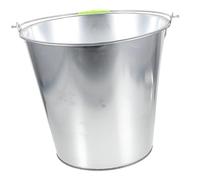 ifundom Heavy Duty Metal Waste Bucket Kitchen Bin Lid for Poultry Feeding Large Capacity Trash Storage Container