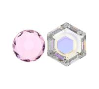 ifundom Hexagonal Nail Art Glass Cup with Lid to Prevent Liquid Spill, Sturdy Crystal Manicure Liquid Powder Cup for Personal Home Use and Nail Salon Professionals