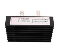 ifundom High Power 100a Silicon Rectifier Bridge Module 1600v Two-phase Ac to Dc Diode Bridge with Cooling Heatsink for Generator and Battery Charger