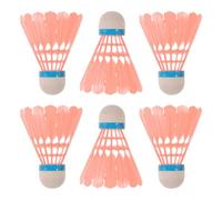ifundom High-speed Plastic Badminton Birdies with Stable Flight and Flexible Skirt, Windproof Shuttlecocks for Outdoor Play and Backyard Game, Suitable for Women, Pink Colour