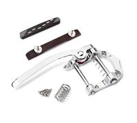 ifundom Horse Hoof Silver Jazz Guitar Bridge Vibrato Tailpiece for String Archtop Guitar Includes Rosewood Bridge