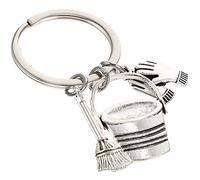ifundom Housekeeping Keychain, Bucket, Broom Charm Keychain Housekeeping Appreciation Cleaning for Employee