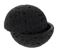 ifundom Imitation Volcano Ball Serving Bowl for Dessert Presentation and Culinary Displays, Round Sphere Shape with Unique Creative Meteorite Design, Made of Cement and Metal, Easy