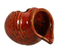 ifundom Indoor Fountain Jar Ceramic Waterfall Tabletop Fountain with Circulating Water Flow and Eco-friendly Design for Living Room Or Garden Decoration