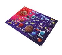 ifundom Interactive Felt Story Board for Preschool Learning Storytelling Educational with Colorful Space Theme Lightweight Craft for Early Cognitive Development and Language Skills