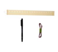 ifundom Kids Height Chart Wall Hanging with Unique Design for Kindergarten and Kids Room, No Fading Canvas and Wood Growth Chart Measuring Ruler Featuring Graduation W or Accurate