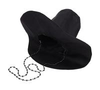 ifundom Korean Style Flat Top Hat for Men Traditional Ancient Headdress Cap Decorative Tall Fedora Dress Up Hat Suitable for Stage Performance and Cosplay