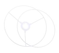 ifundom Lamp Shade Ring Frame Wire Circular 35Cm Diameter Double Circles for DIY Table Lamp Accessories