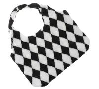 ifundom Large Capacity Lamb Wool Tote Bag for Women Supple Single Shoulder Handbag with Elegant Design Lightweight and All-match Lady Tote for Shopping Party Daily Use Black Winter Plush