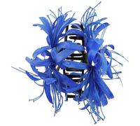 ifundom Large Hair Claw Clip 2 Pcs Flower Hair Clips Women Blue Cloth Plastic Practical for Cook Delicate Look for Women