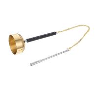 ifundom Large Telescopic Buddhist Meditation Handbell Chime Instrument for Temple Praying Rituals, Sturdy Wooden Buddha Dharma Sound Bell for Buddhist Ceremony Use