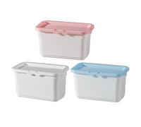 ifundom Laundry Beads Container Stackable Plastic Storage Box with Lid 7.20X4.13X3.94 Inch Multi-Purpose Organiser for Laundry Room and Household Use