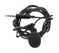 ifundom Lavalier Microphone Clip-on 3.5mm Wired Lapel Mic for Recording Pc and Phone Use 1.5m Shielded Cable for Interviews and Lectures
