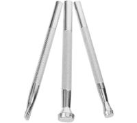 ifundom Leather Craft Stamping Tools Set 3Pcs with Metal Stamps and Replaceable Handles for DIY Leatherworking and Crafting Projects