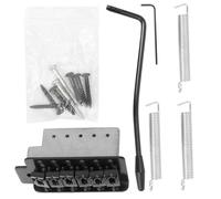 ifundom Left Handed String Flat St Saddle Single Tremolo Guitar Bridge System for Electric Guitar Accessories Screw Arm