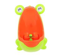 ifundom Light Green Plastic Toddler Boys Urinal Potty with Cartoon Frog Design, Can Stand on Ground be Mounted on Wall, Training Toilet for Baby Boys