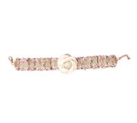 ifundom Lightweight Knitted Wool Pet Collar for Cats and Dogs with Decorative Flower and Extension Chain, Elegant and Beautiful Design for Festival Parties and Street Wear