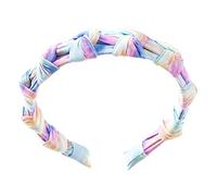 ifundom Lightweight Tie-dye Polyester Headband for Women with Twisted Knot Design, Narrow Brim Hair Hoop That Holds Tightly and Creates Elegant Hairstyles, for Everyday Fashion Accessories