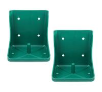 ifundom Livestock Salt Brick Box Reusable Pp Salt Blocks Holder 2pcs with Safe and Sturdy Green Design for Feeding Sheep and Cattle for Farm Use