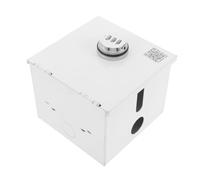 ifundom Lockable Socket Protection Cover with Stainless Steel Construction, Wall Switch Security Box for 1 Gang Outlet, Waterproof Electrical Outlet Cover for Industrial and Residential