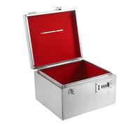 ifundom Lockable Stainless Steel Money Box with Password Padlock, Unbreakable Metal Savings Bank for Adults and, Personal Finance Cash Organizer for Family Emergency Fund