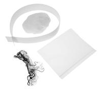 ifundom Long Self Adhesive Plastic Wig Storage Bags with Net Bag, Paper Ball and Card Circle, Dust Resistant and Static Preventing Packaging Supplies for Hair Extensions and Accessories