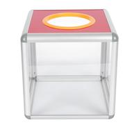 ifundom Lottery Box Acrylic Square with Lid for Corporate Events and Raffle Ticket Drawings
