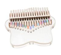 ifundom Lovely Shape Portable Thumb Piano Crystal Acrylic Musical Instrument for Home Travel