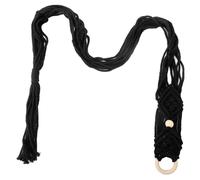 ifundom Macrame Ukulele Hanger Wall Mounted Instrument Holder in Beige Cotton Linen, Beautiful and Elegant Design to Decorate Your Wall at Home, Simple Modeling for Secure Ukulele Storage