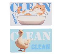 ifundom Magnet and No Damage Installation Magnetic Indicator Duck Shape for Washing Machine 2pcs Clean Dirty Sign Double Sided with Effortless Communication Dishwasher Kitchen Use