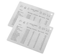 ifundom Magnetic Kitchen Conversion Chart Stainless Steel 2Pcs Measure Chart with Measurement Conversion Chart for Household Use