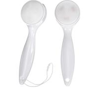ifundom Manual Facial Cleansing Brush Set Handheld Design 2pcs with Silicone Material and Hanging Holes on Handles, Easy to Carry Exfoliating Face Scrubber for Daily Skin Care