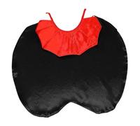 ifundom Medium Dog Vampire Costume Halloween Pet Cloak for Theme Parties and Photo Props Soft Lightweight Polyester Cape in Black and Red Machine Washable for Comfortable Fit