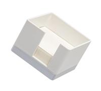 ifundom Memo Pad Organizer Holder for Office and Study Use, Plastic Memo Pad Mini Holder with Message and Focus Marking Features, Beige Colour Desk Accessory for Workspace Organisation