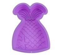 ifundom Mermaid Cake Mold Non Stick Coating Standard Size Silicone Baking Tray Easy Release Sturdy Construction Random