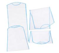 ifundom Mesh Bags Wear-resistant and Deformation-resistant Large Capacity White 4pcs Hanging Drying Nets with Three-layer Design for Stuffed Dolls and Clothes for Home