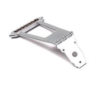ifundom Metal Archtop Guitar Tailpiece Bridge Lightweight String Jazz Guitar Accessory Silver for Durable Performance and Easy Installation