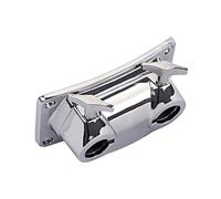 ifundom Metal Double Hole Drum Tom Mount Bracket Clamp for Drum Set Kit Parts Accessory Easy to Carry
