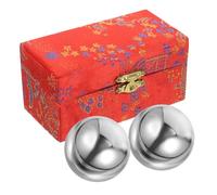 ifundom Metal Hand Exercise Balls Hollow Baoding Hand Massagers for Finger Massage and Stress Relief Smooth Rolling Balls and Relaxation