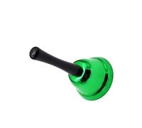 ifundom Metal Hand Percussion Bell Green, Portable Handbell Musical Instrument for Babies, Single Color Rattle for Early Music Development