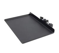 ifundom Mic Iron Rack Stand Tray Microphone Clamp Holder 7.86x5.11x0.79inch Black Iron Secure and Stable Useful Mic Stand Live Sound Card Tray for Studio Singing