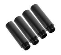 ifundom Microphone Stand Extension Tubes for Stable Mic Stand Extension 4pcs 5/8 Inch Black Aluminium Alloy Rods Suitable for Radio Station and Broadcast Use