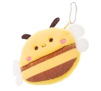 ifundom Mini Animal Keychain Wallet Plush Bee Keychain Cute Adorable Plush Fabric Attachable to Bags Easy to Carry and Boys Everyday Use