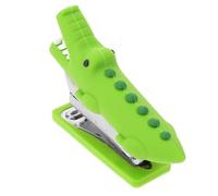 ifundom Mini Cartoon Stapler Small Handheld Reusable Stapler for Office Desk and Student Stationery Cute Crocodile Design Portable Book for Home and School Use