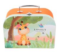 ifundom Mini Suitcase Paperboard Storage Box Stationery Wrapping Case Lightweight Portable Elegant Design for Storage and Daily Life