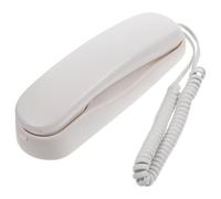 ifundom Mini Wall-Mounted Corded Telephone White, Compact Hotel and Home Landline Phone, Simple Wall Hanging Design for Bathroom and Office Use
