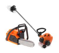 ifundom Miniature Chainsaw and Tiny Lawn Mower Model Mini Garden Tools Ornament for Dollhouse Landscape Decoration Indoor Outdoor Use
