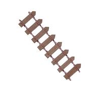 ifundom Miniature Small Fencing Durable Garden Decor for Fairy Gardens and Dollhouses Lightweight Plywood Design Miniature Fence Photo Prop Brown Color