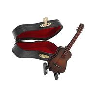 ifundom Miniature Wooden Classical Guitar Model Realistic Decorative Music Instrument Ornament for Dollhouse Desktop Display Music Lovers